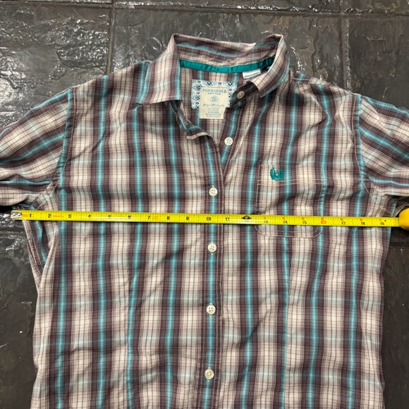 Panhandle Rough Stock Plaid Long Sleeve Button Down Shirt Women’s Small - Picture 6 of 7